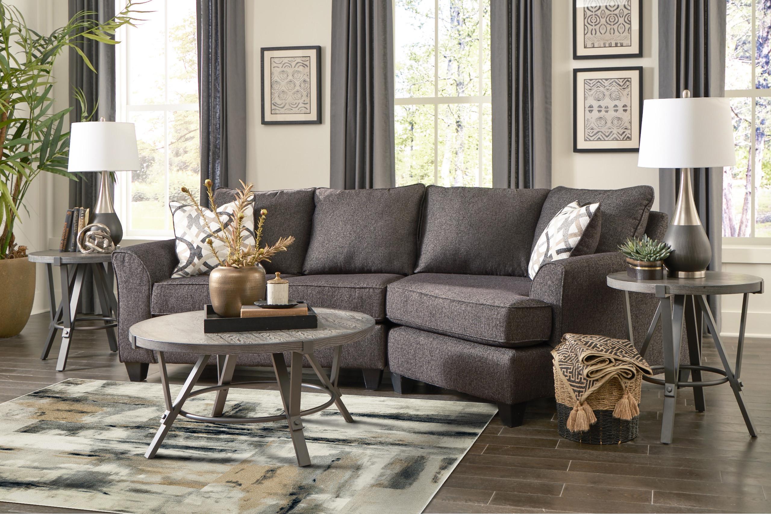 Rent to Own Behold Home 2 Piece Tuxedo Chaise Sofa Sectional at Aaron